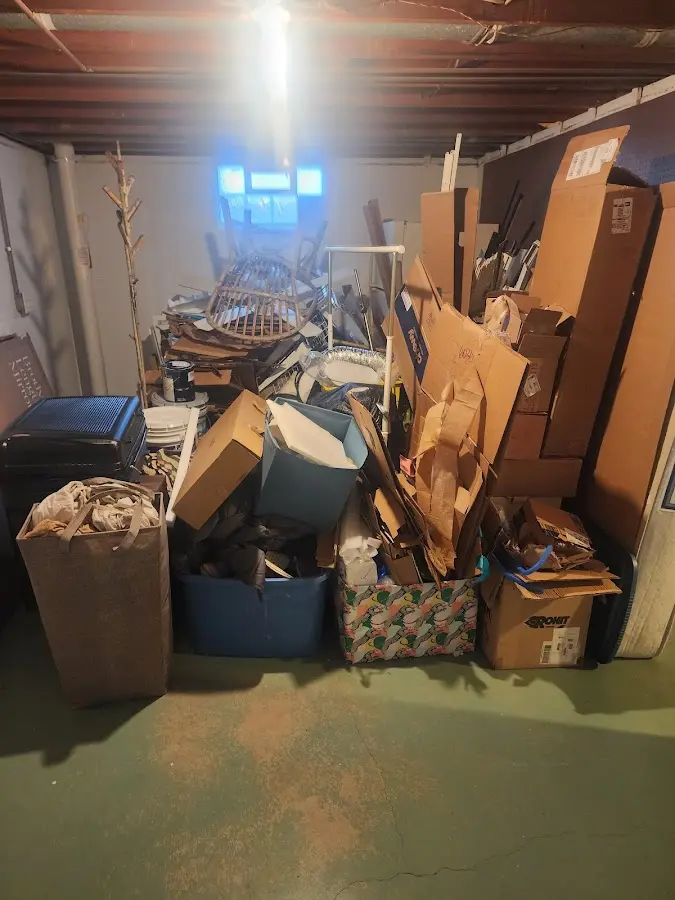 Roll-off dumpster container at job site for Yard Waste Dumpster Rental in Berryville